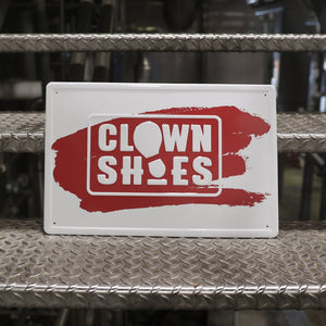 Clown Shoes Tin Tacker Sign